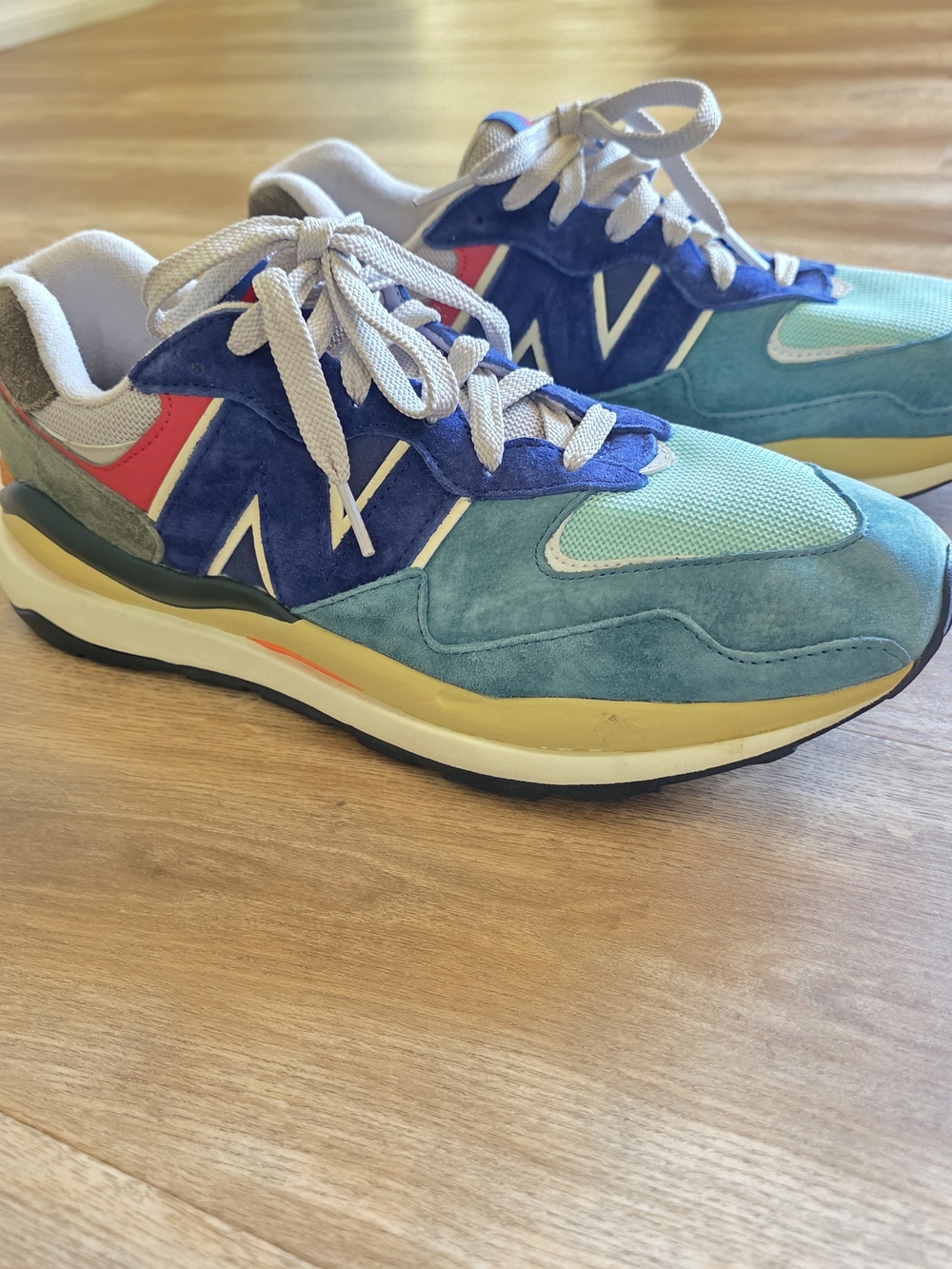 New Balance 57/40 Light Cliff Grey Multi Colorblock Sneakers Men's Size 11